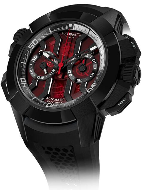 Jacob & Co Epic x EC311.21.SB.RB.A Chrono Black Titanium Replica watch